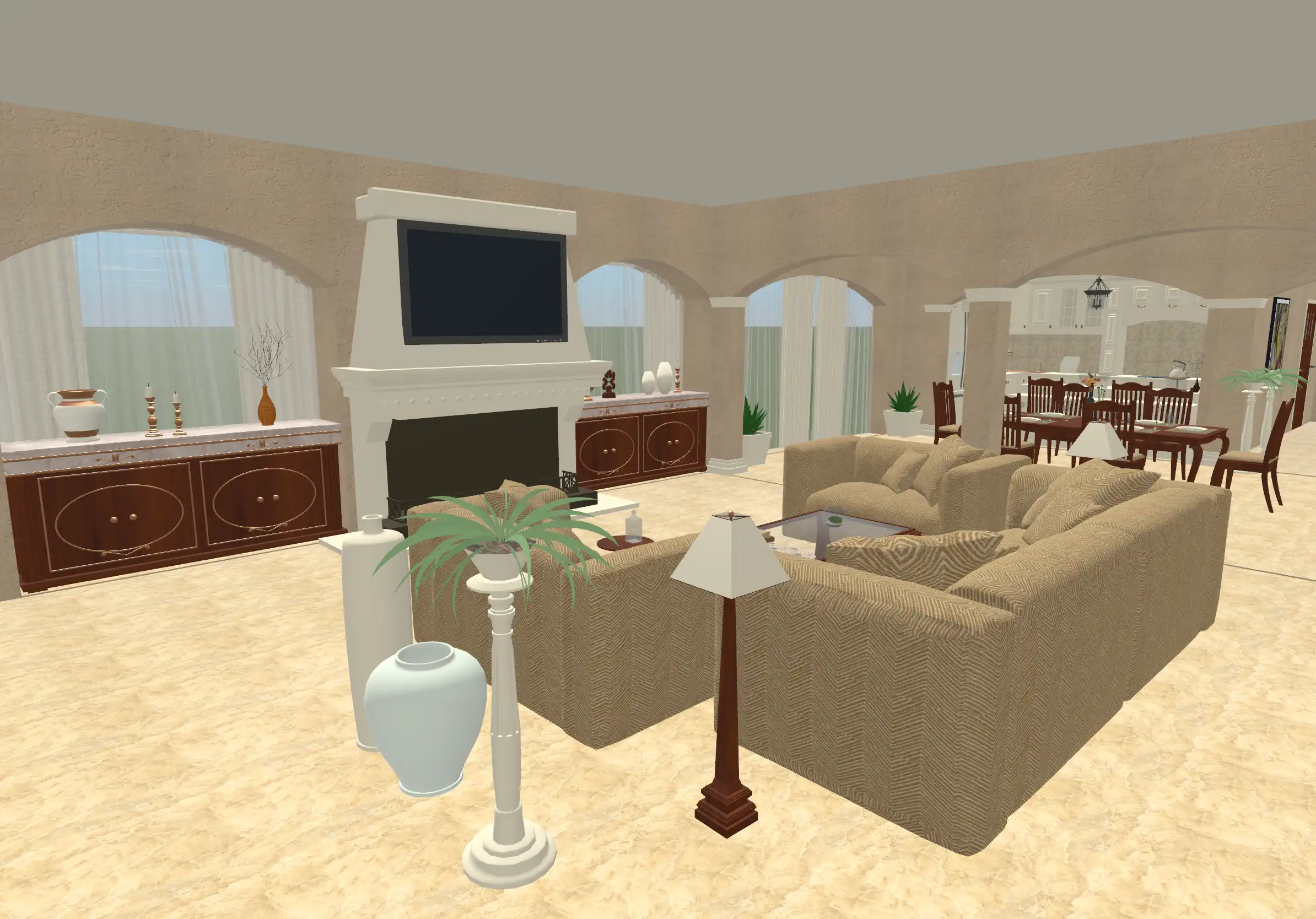 Penthouse, living room